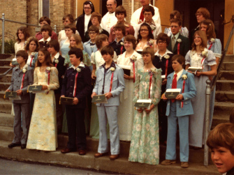 Historical graduation photograph